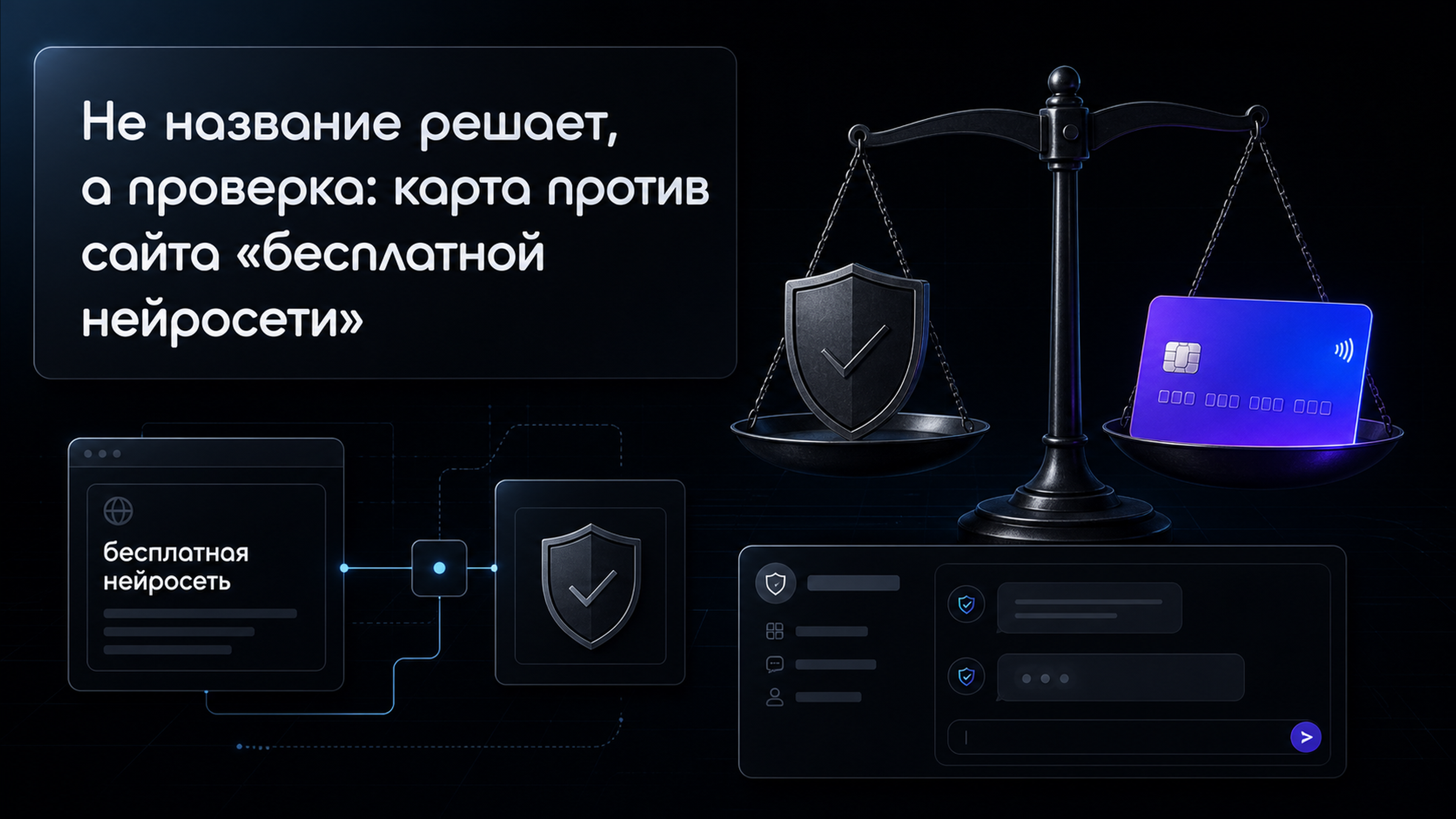 Обложка статьи: «brev ai» и фейковый ИИ: операция AI Comply - как отличить скам-сервис до оплаты карты