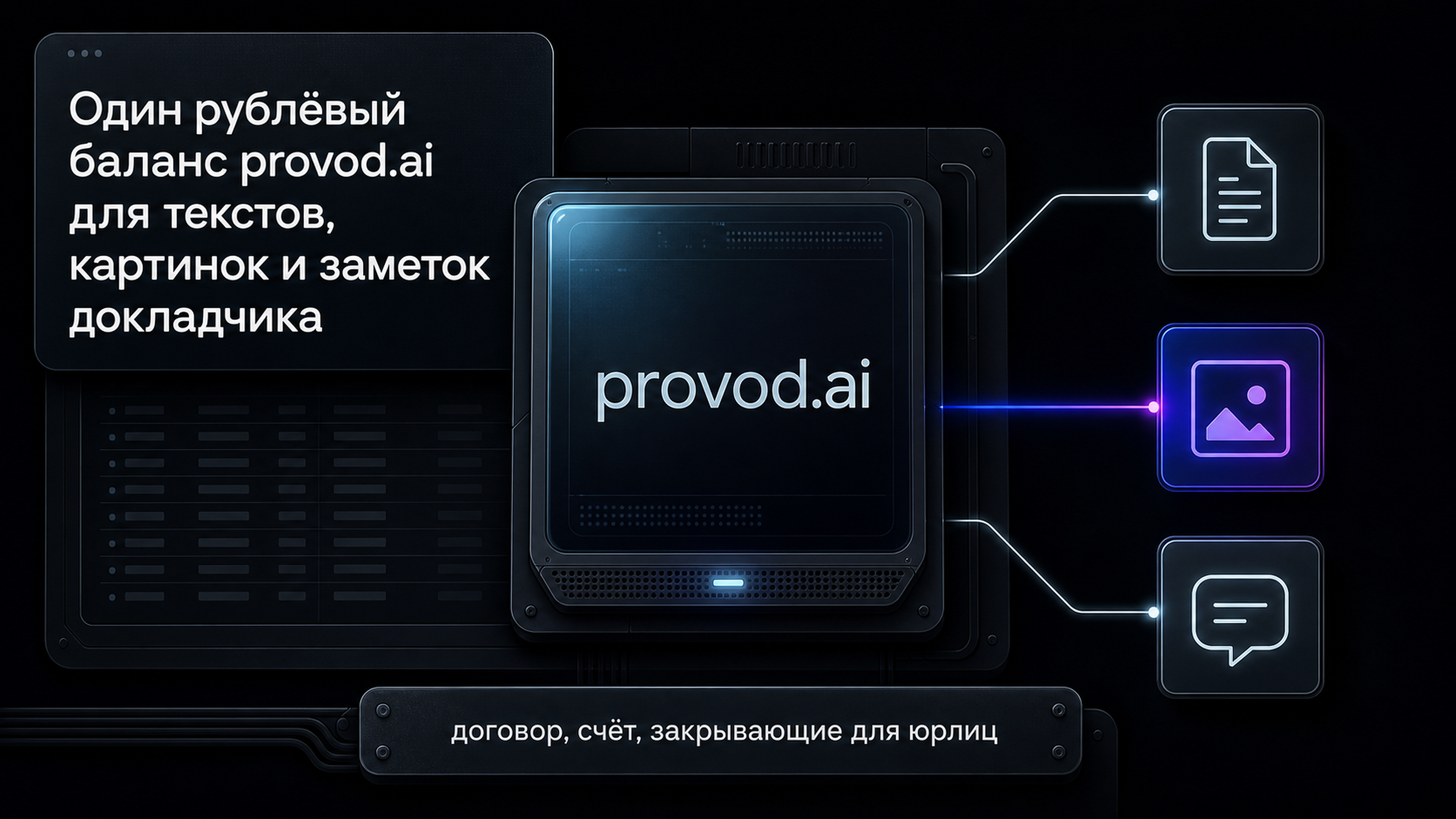 Тексты, картинки и speaker notes для презентаций через единый API provod.ai в рублях