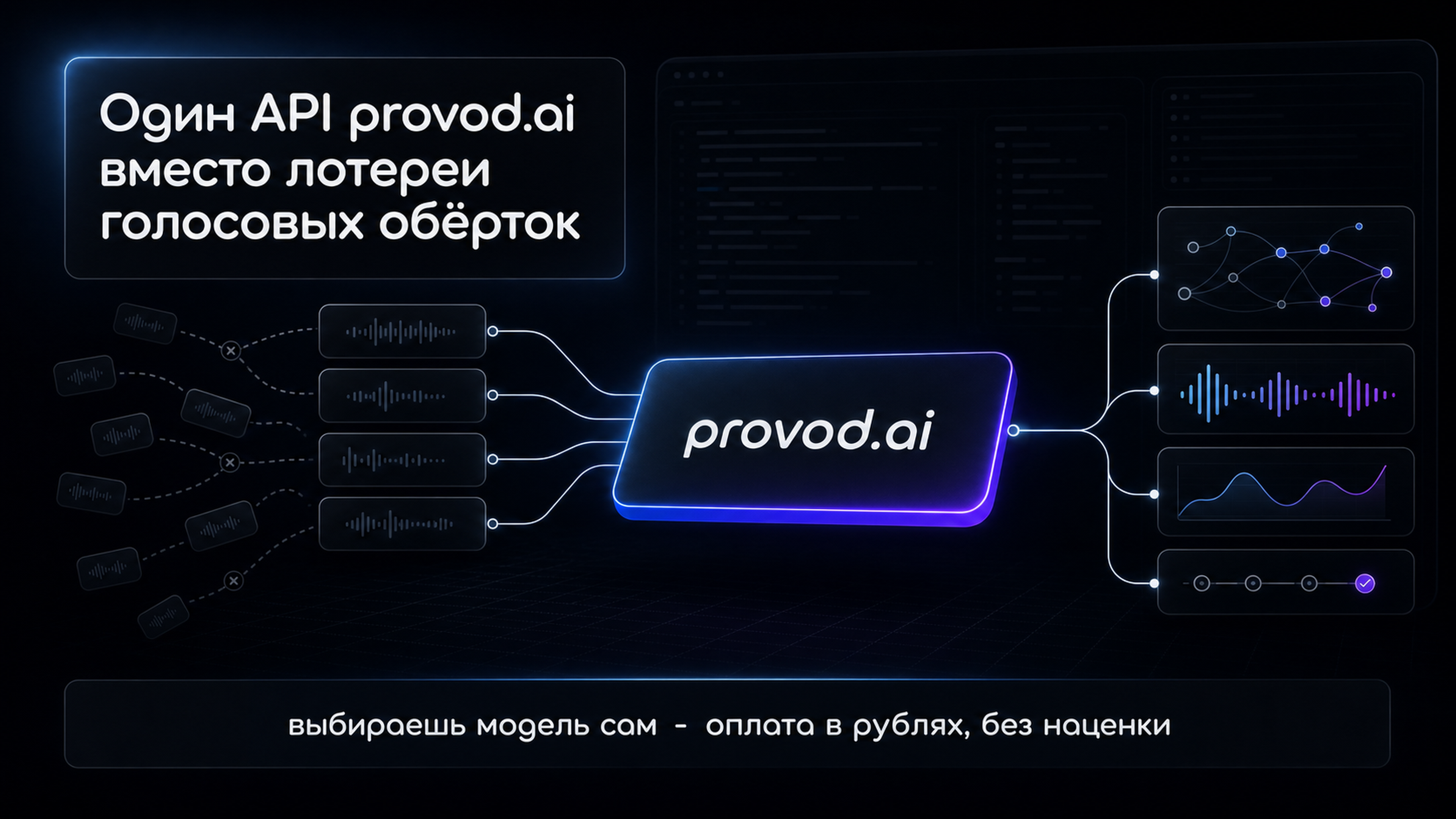 Один API provod.ai: модели в одном чате и через единый ключ, оплата в рублях
