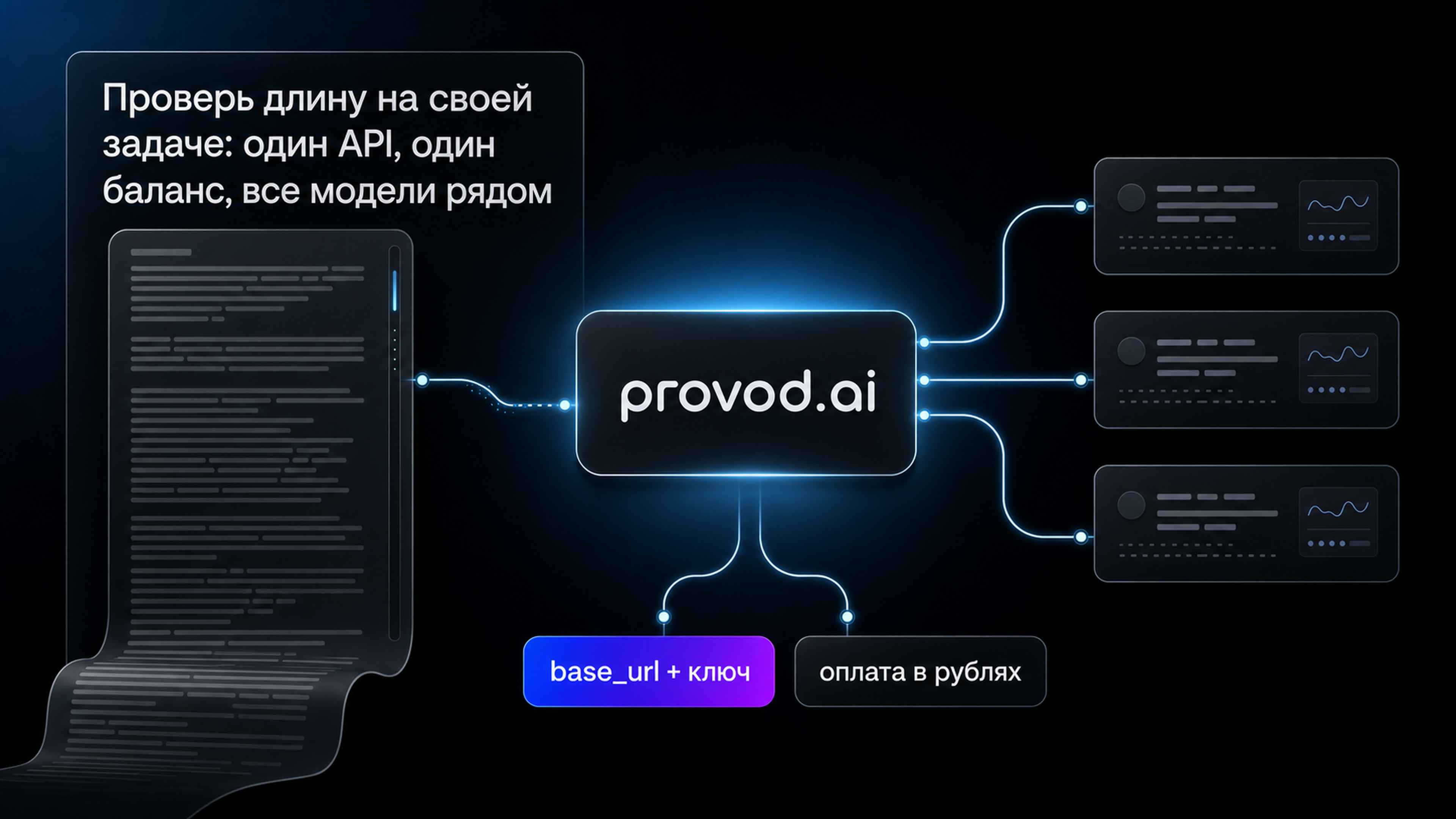 Проверь длину на своей задаче: один API, один баланс, все модели рядом